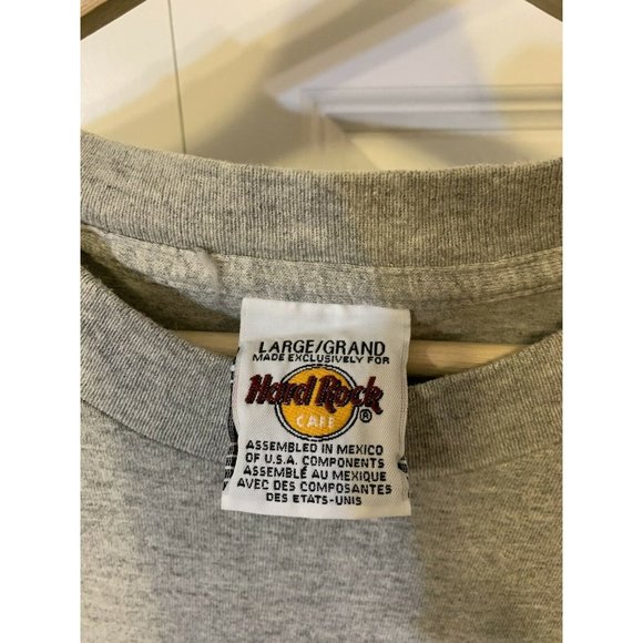 Hard Rock Cafe Gray Men’s Sz L 2000 Evolution of Rock Las Vegas T-Shirt - Picture 2 of 8